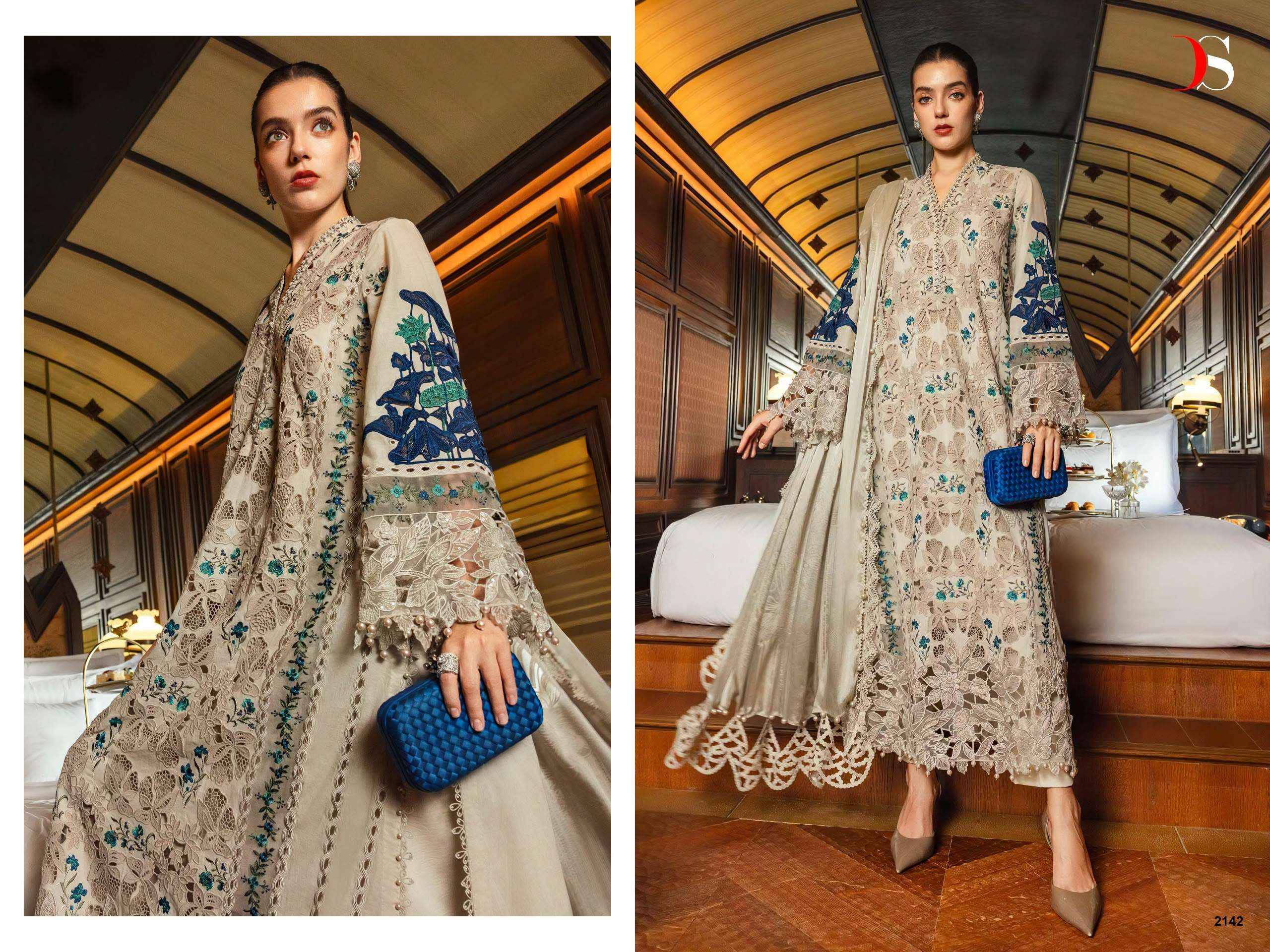 Deepsy Maria B Embroidered Vol 6 Cotton Pakistani Dress Material Wholesale Surat ( 4 pcs Catalogue )