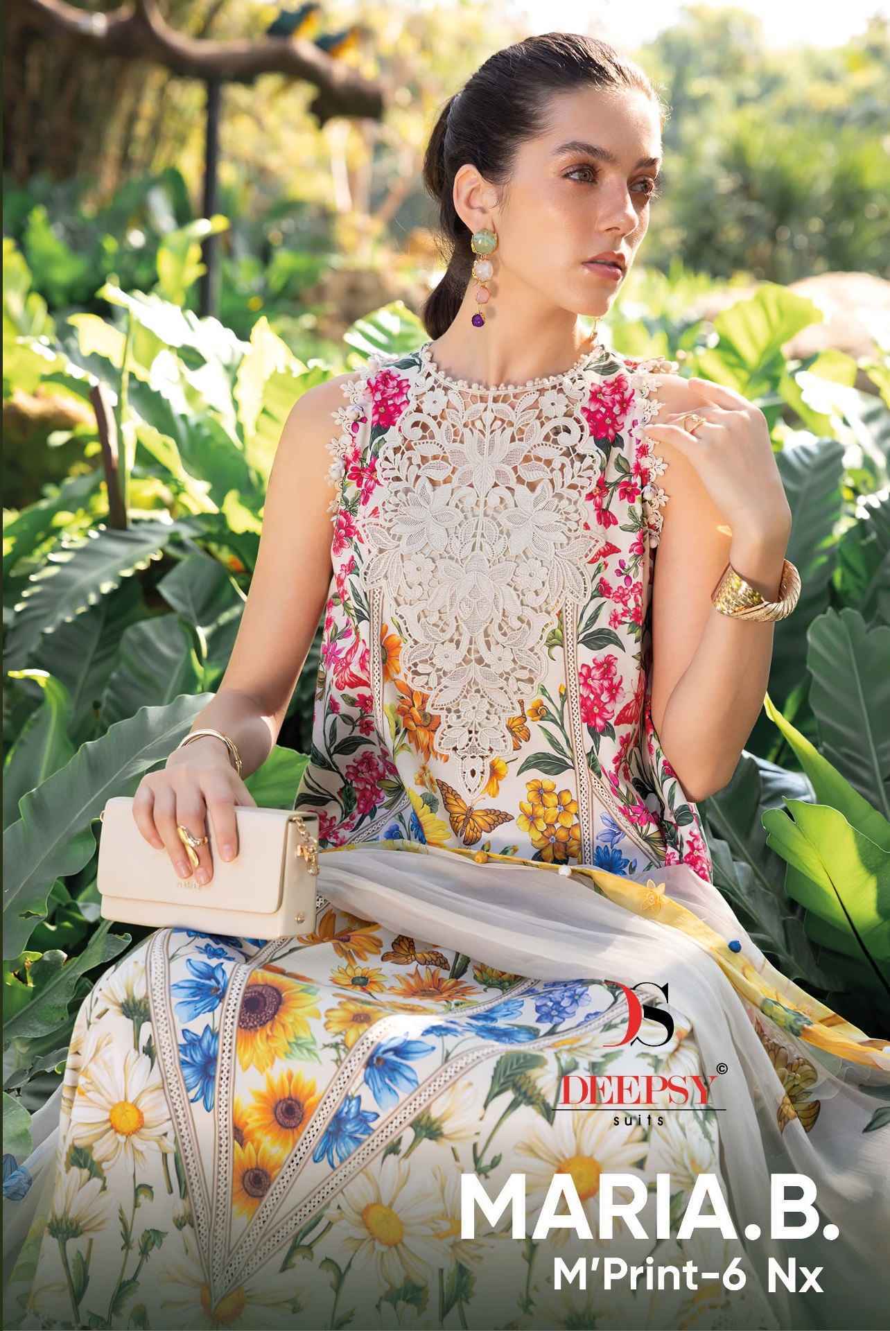 Deepsy Maria B Mprint Vol 6 Nx Cotton Salwar Suit _ Surat Wholesale Market Price ( 6 Pcs Catalog )
