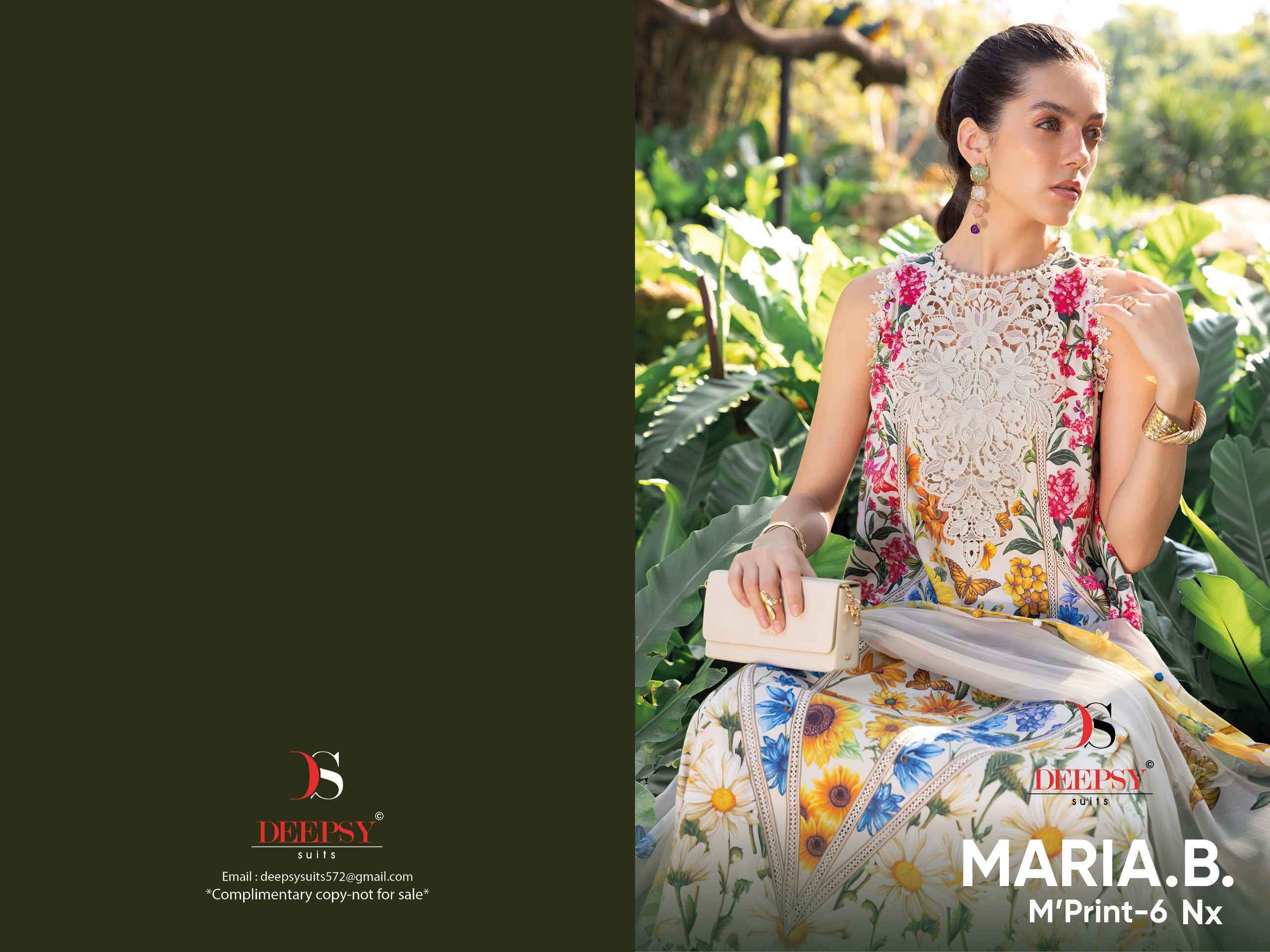Deepsy Maria B Mprint Vol 6 Nx Cotton Salwar Suit _ Surat Wholesale Market Price ( 6 Pcs Catalog )