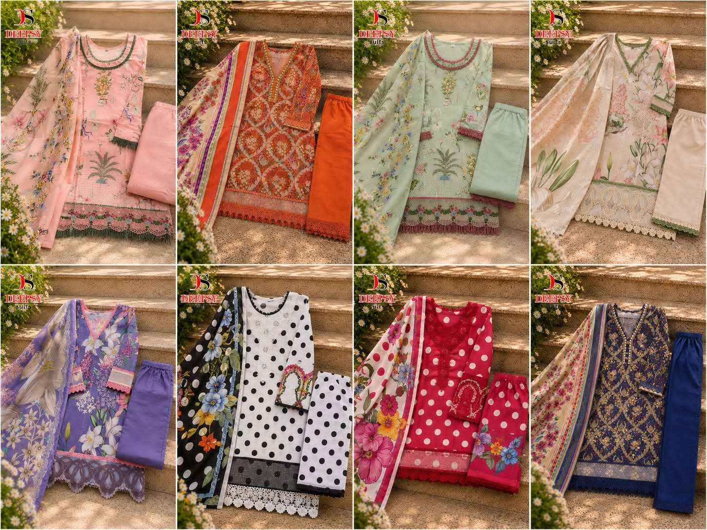 Deepsy Maria B Mprint Vol 7 Premium Pakistani Suits Wholesale Price ( 8 Pcs Catalogue )