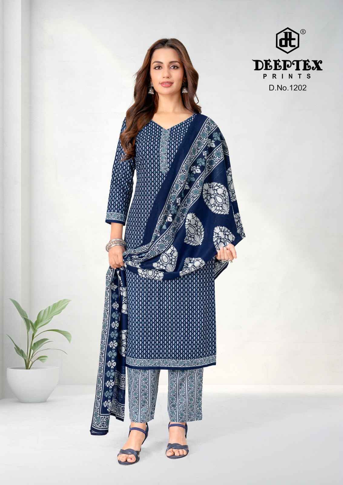 Deeptex Aaliza Vol 12 Cotton Salwar Suit _ Surat Wholesale Market Rate ( 10 Pcs Catalog )