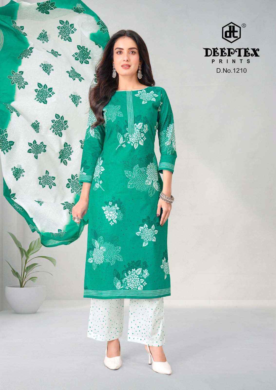 Deeptex Aaliza Vol 12 Readymade Cotton Suits Latest Catalogue Wholesale Price ( 10 Pcs Catalogue )
