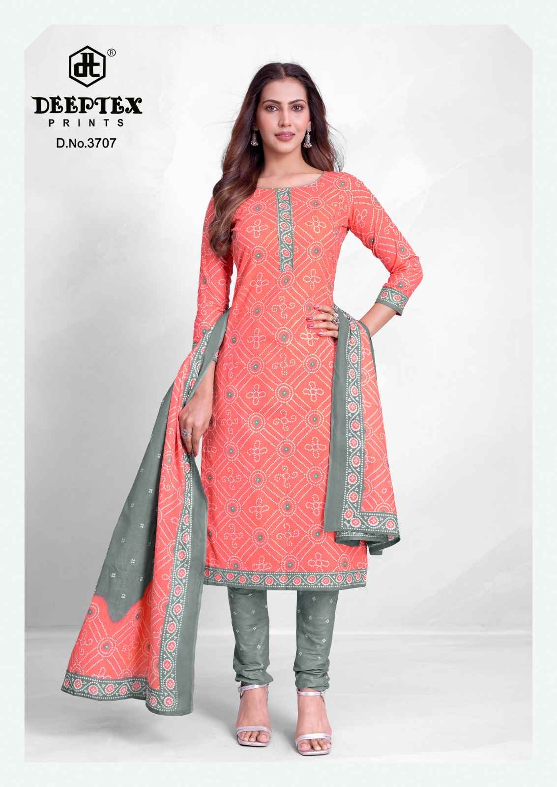 Deeptex Prints Bandhani Vol 37 Cotton Dress Material ( 10 Pcs Catalogue )