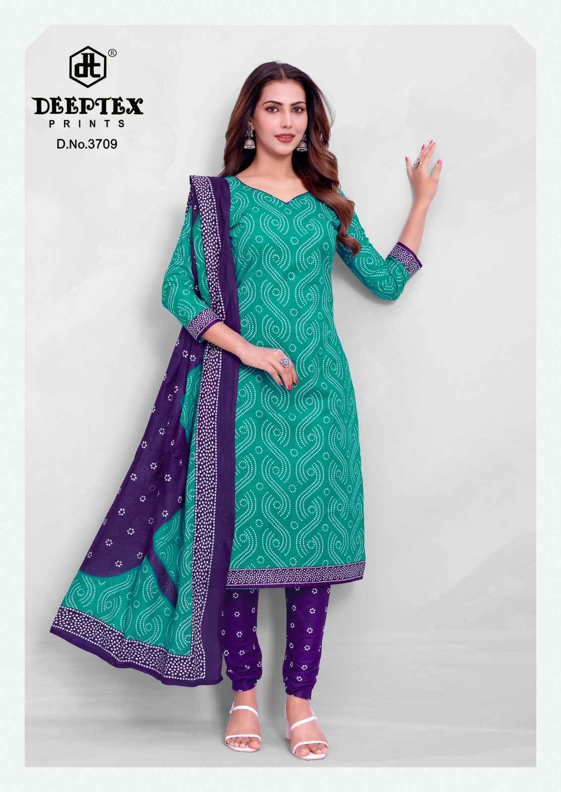 Deeptex Prints Bandhani Vol 37 Cotton Dress Material ( 10 Pcs Catalogue )