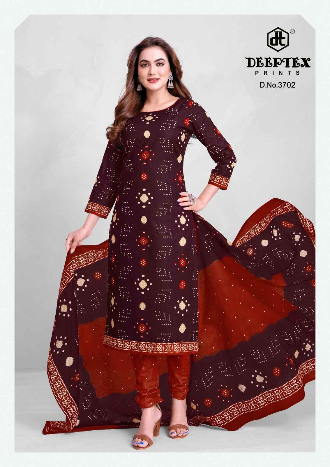 Deeptex Prints Classic Chunaris Vol 37 Cotton Dress Material Wholesale Surat ( 10 Pcs Catalogue )