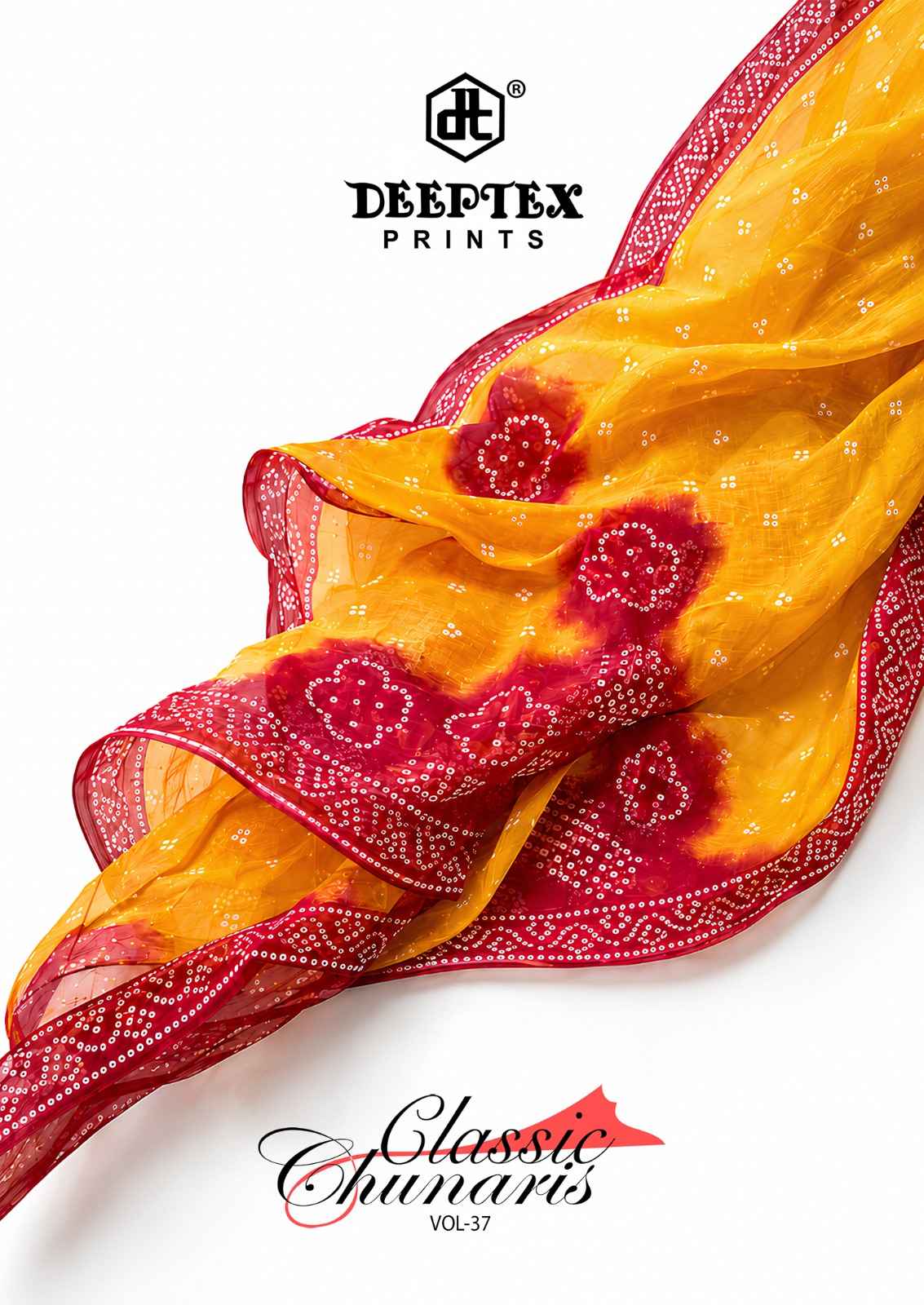 Deeptex Prints Classic Chunaris Vol 37 Cotton Dress Material Wholesale Surat ( 10 Pcs Catalogue )