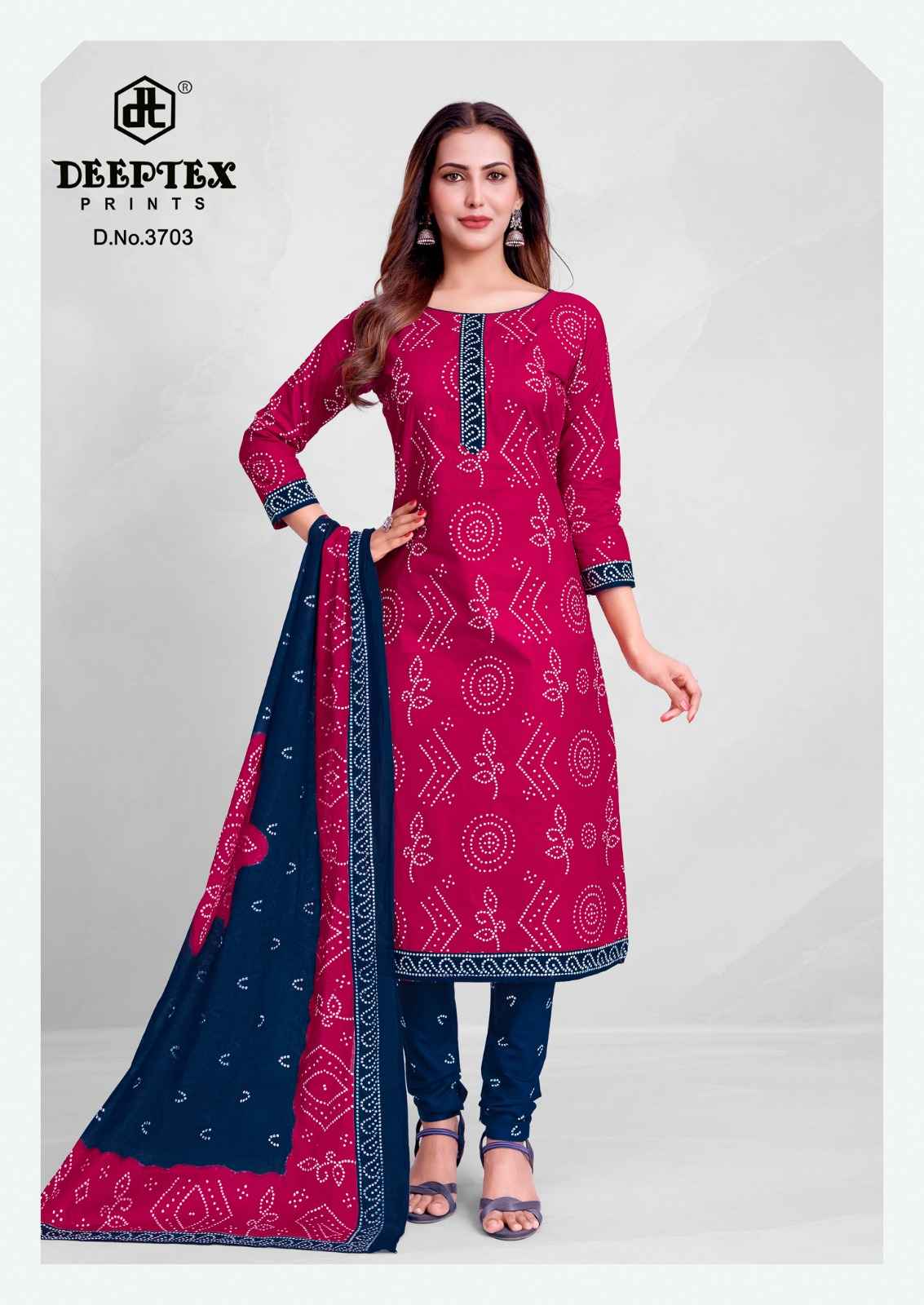 Deeptex Prints Classic Chunaris Vol 37 Cotton Dress Material Wholesale Surat ( 10 Pcs Catalogue )