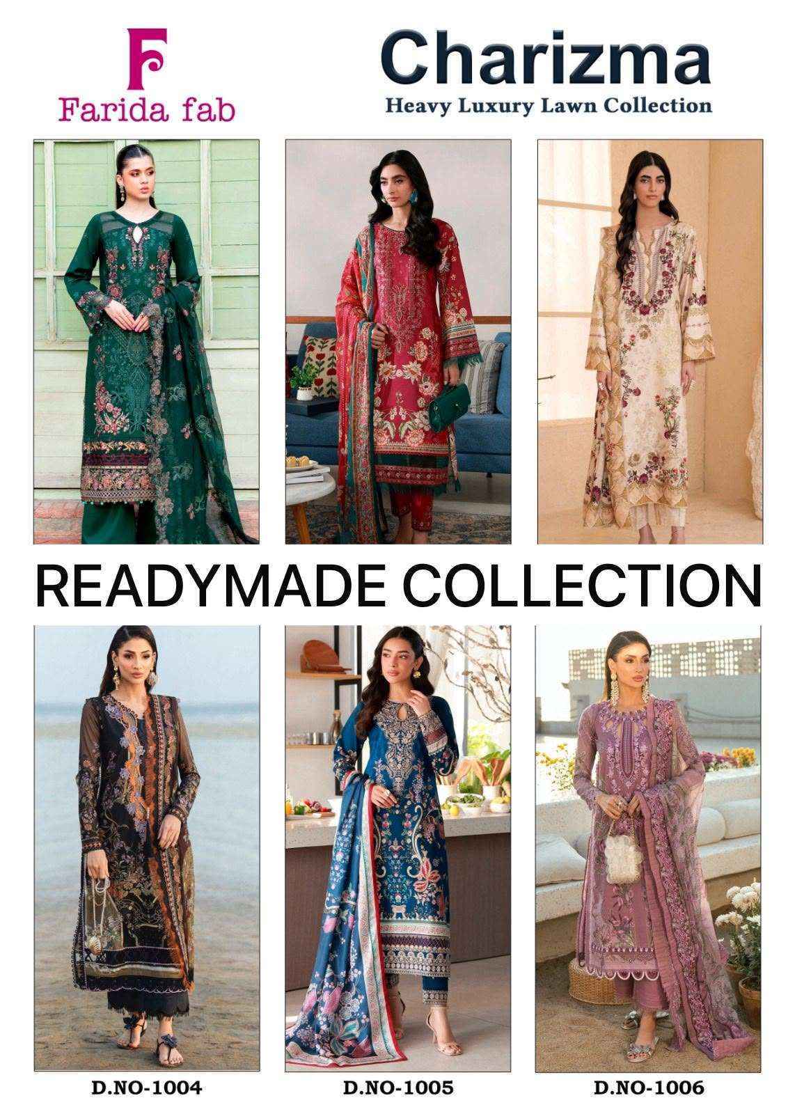 Farida Fab Charizma Cotton Readymade Dress Wholesale Textile Surat ( 6 pcs Catalogue )