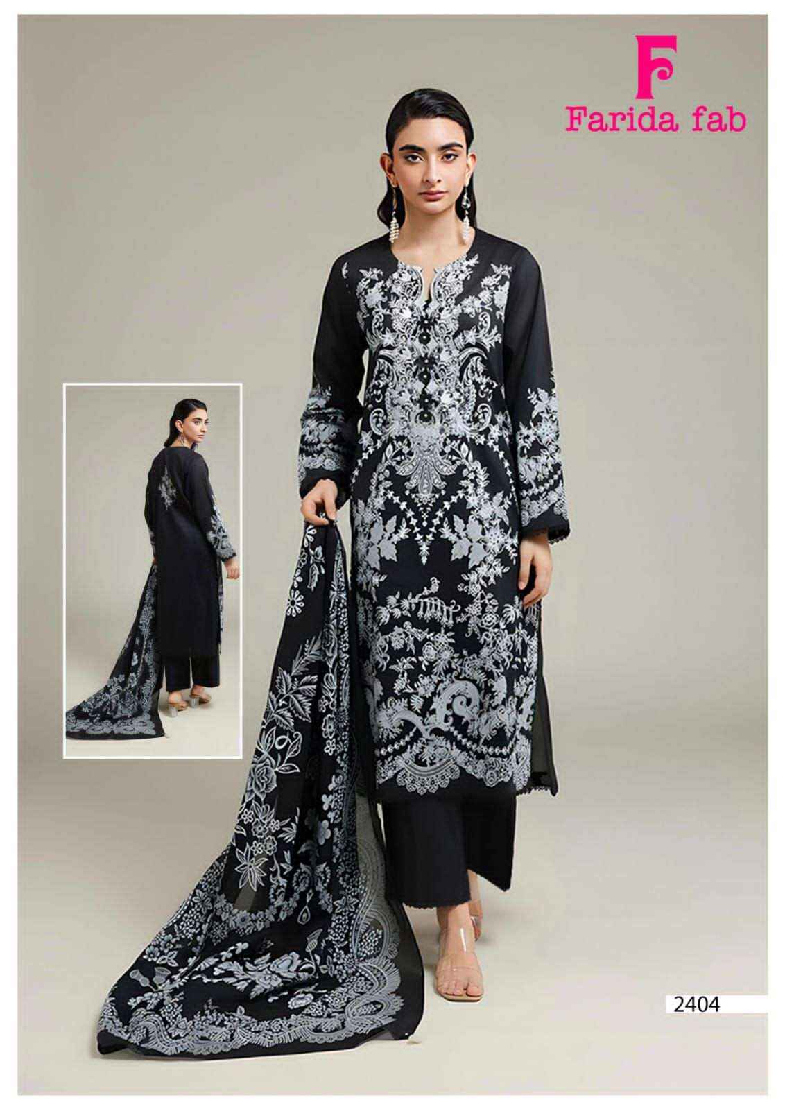 Farida Fab Parian Dream Vol 24 Pure Cotton Pakistani Suits Wholesale Price ( 6 Pcs Catalogue )