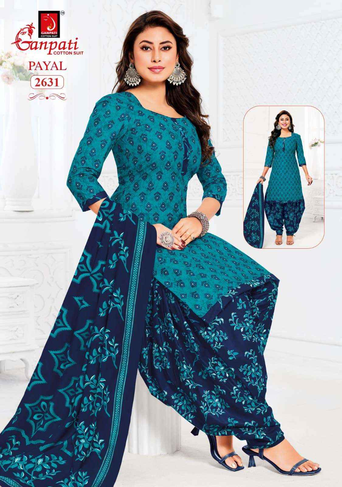Ganpati Payal Vol 12 Pure Cotton Dress Material Wholesale Price ( 15 Pcs Catalogue )