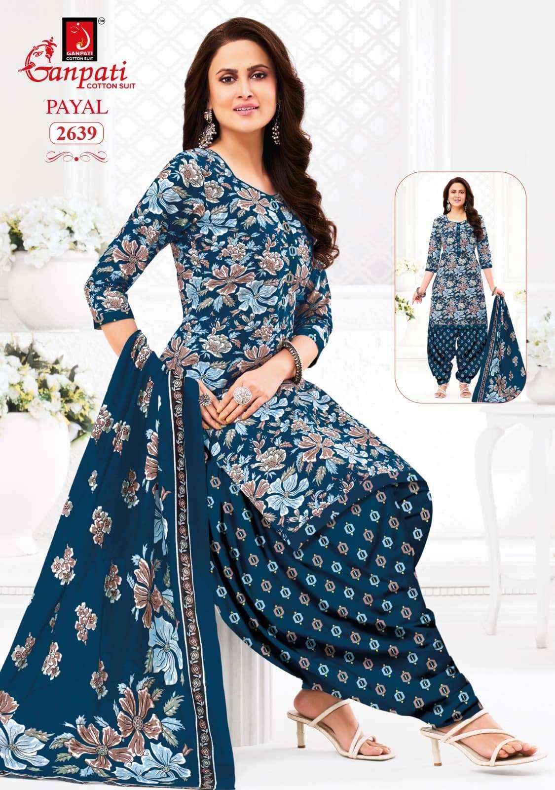 Ganpati Payal Vol 12 Pure Cotton Dress Material Wholesale Price ( 15 Pcs Catalogue )