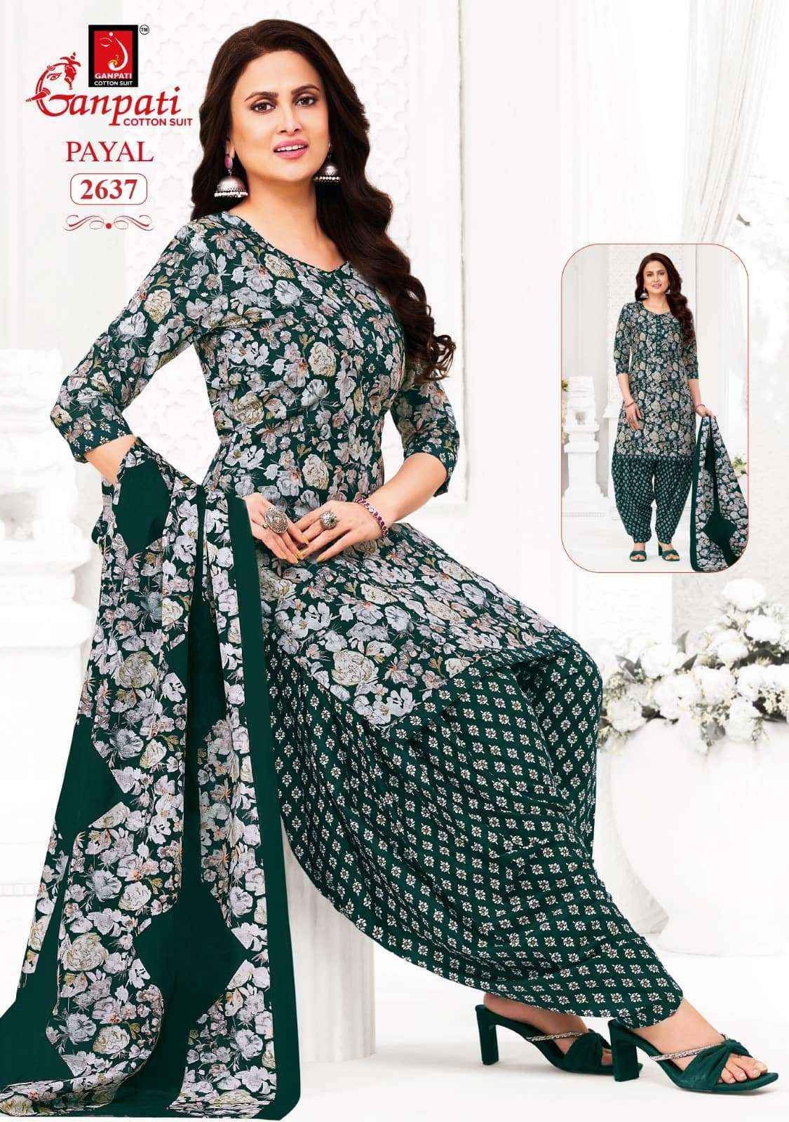 Ganpati Payal Vol 12 Pure Cotton Dress Material Wholesale Price ( 15 Pcs Catalogue )