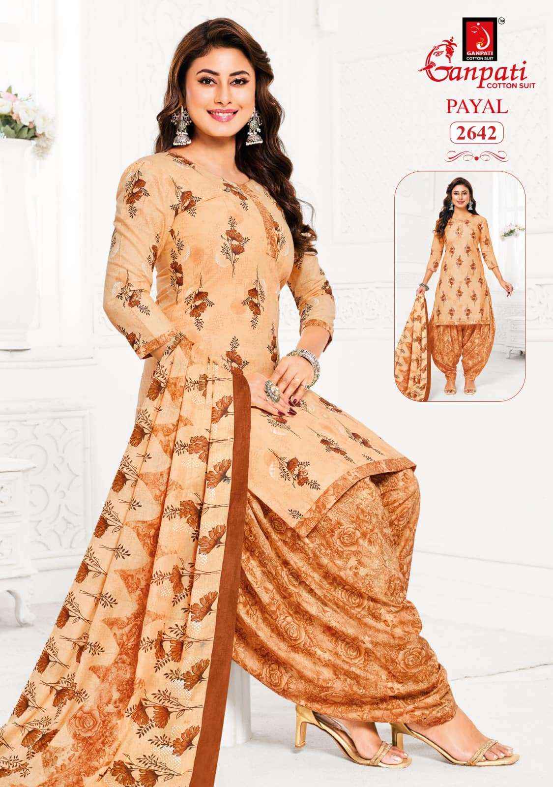 Ganpati Payal Vol 12 Pure Cotton Dress Material Wholesale Price ( 15 Pcs Catalogue )