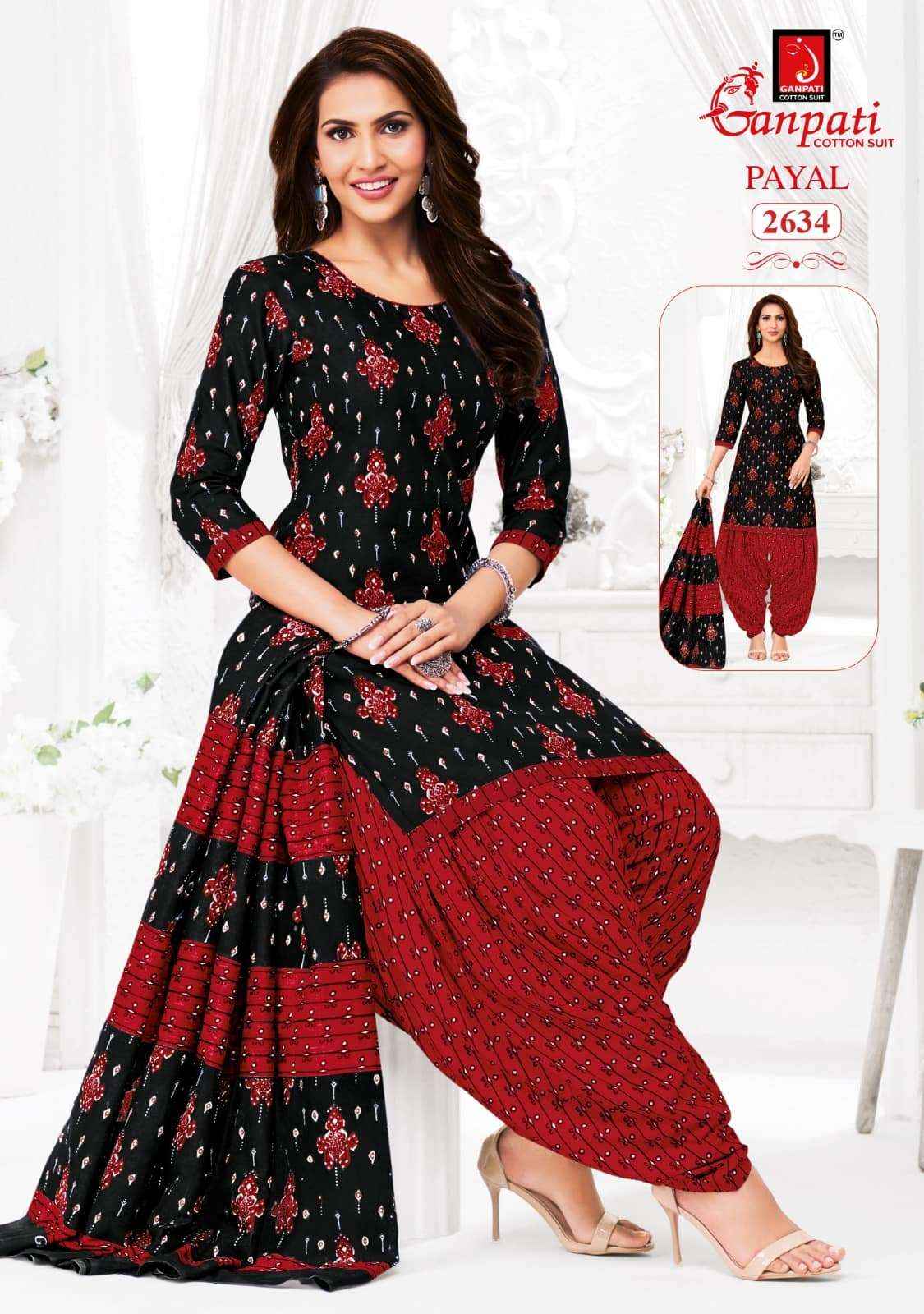 Ganpati Payal Vol 12 Pure Cotton Dress Material Wholesale Price ( 15 Pcs Catalogue )