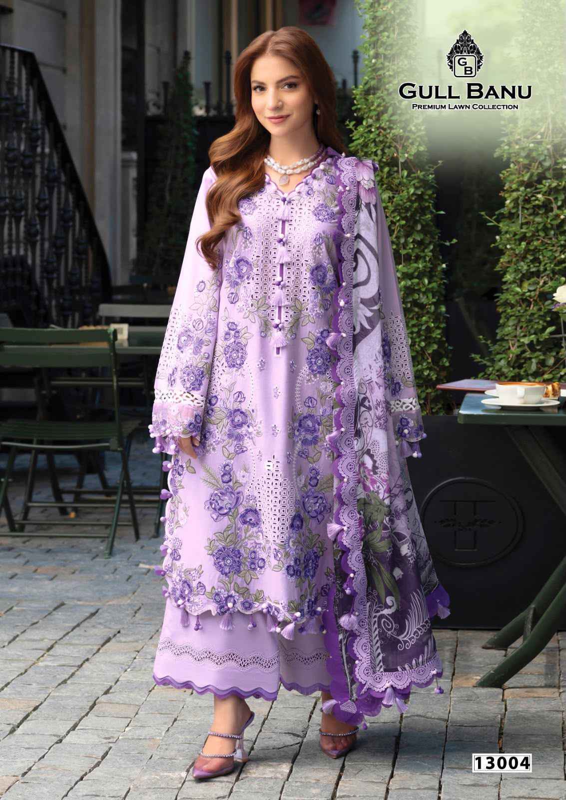 Gull Aahmed Gull Banu Vol 13 Cambric Cotton Salwar Kameez Wholesale Price ( 6 Pcs Catalog )