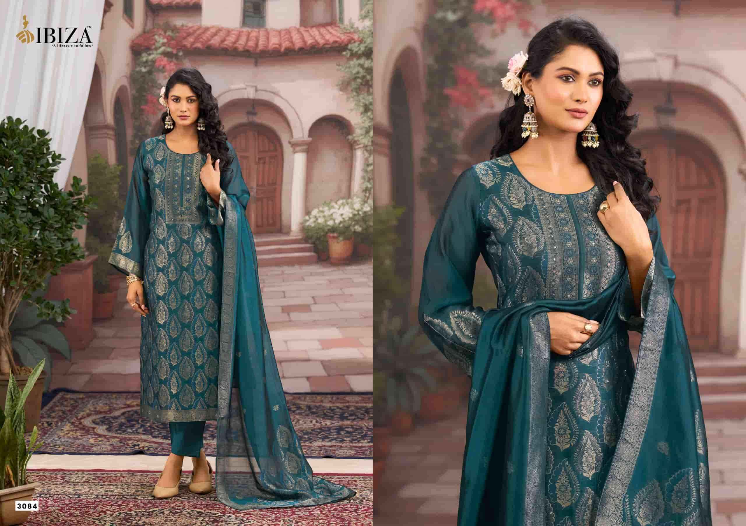 Ibiza Sanjoli Designer Pure Banglory Silk Salwar Suit _ Surat Wholesale Market Price ( 4 Pcs Catalog )
