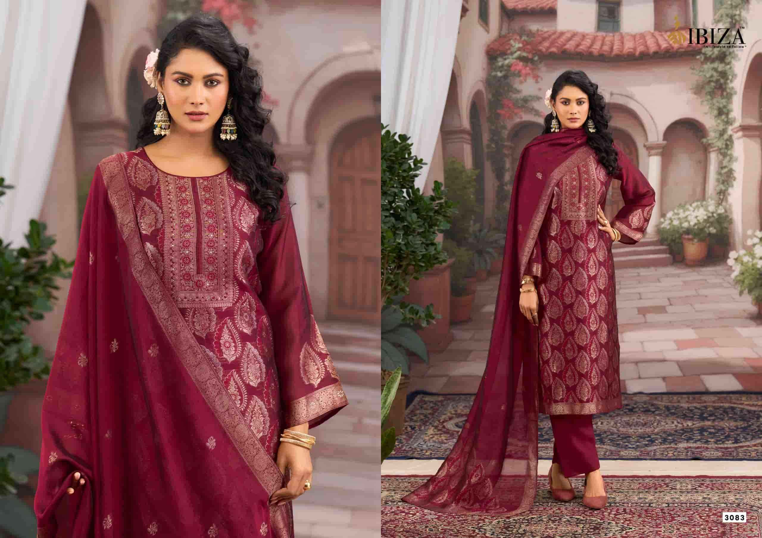 Ibiza Sanjoli Designer Pure Banglory Silk Salwar Suit _ Surat Wholesale Market Price ( 4 Pcs Catalog )