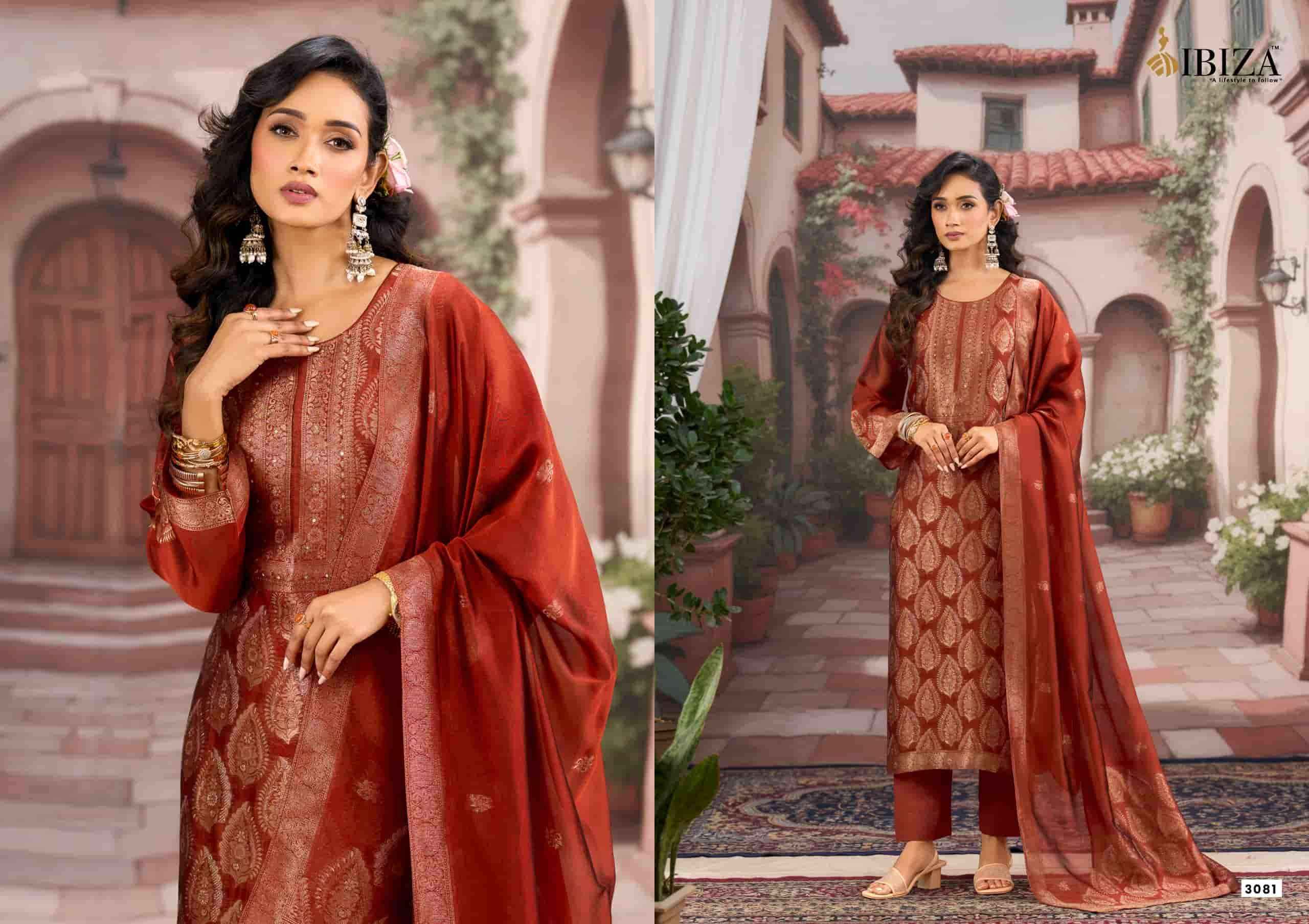 Ibiza Sanjoli Designer Pure Banglory Silk Salwar Suit _ Surat Wholesale Market Price ( 4 Pcs Catalog )