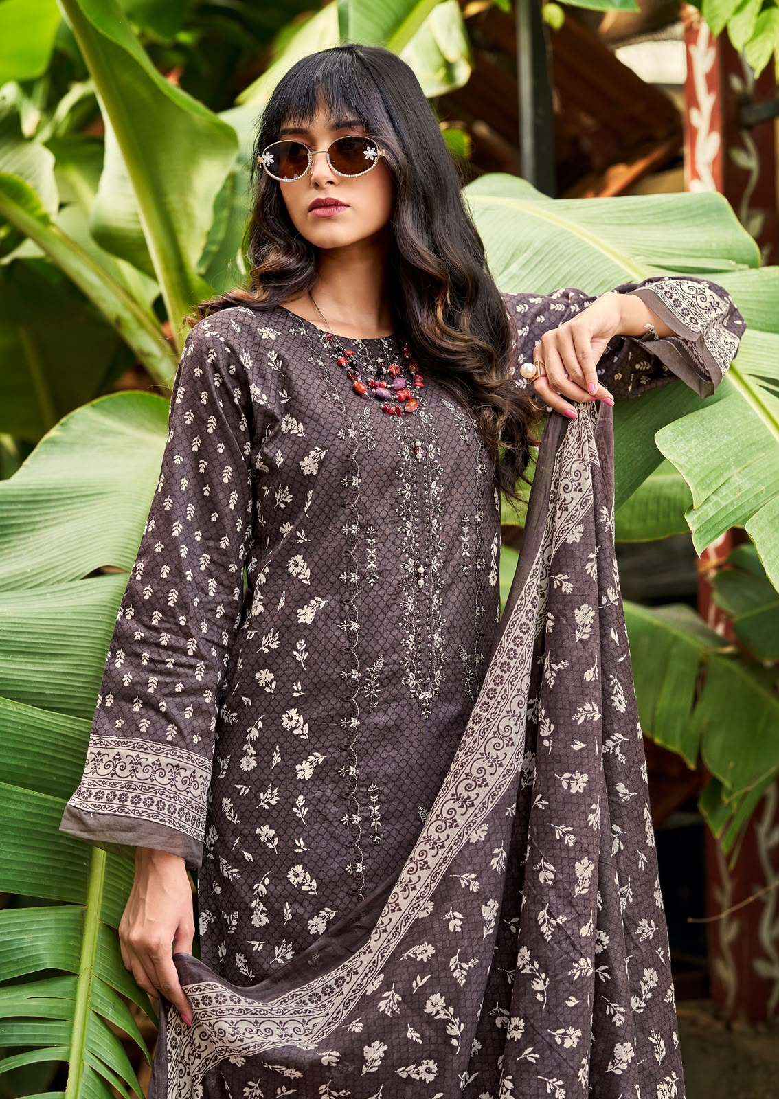 Ishaal Embroidered Vol 21 Lawn Cotton Dress Material Wholesale Price ( 10 pcs Catalogue )