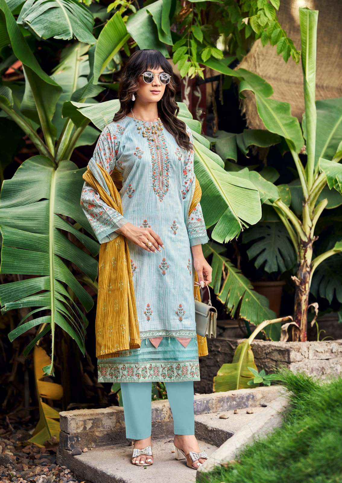 Ishaal Embroidered Vol 21 Lawn Cotton Dress Material Wholesale Price ( 10 pcs Catalogue )