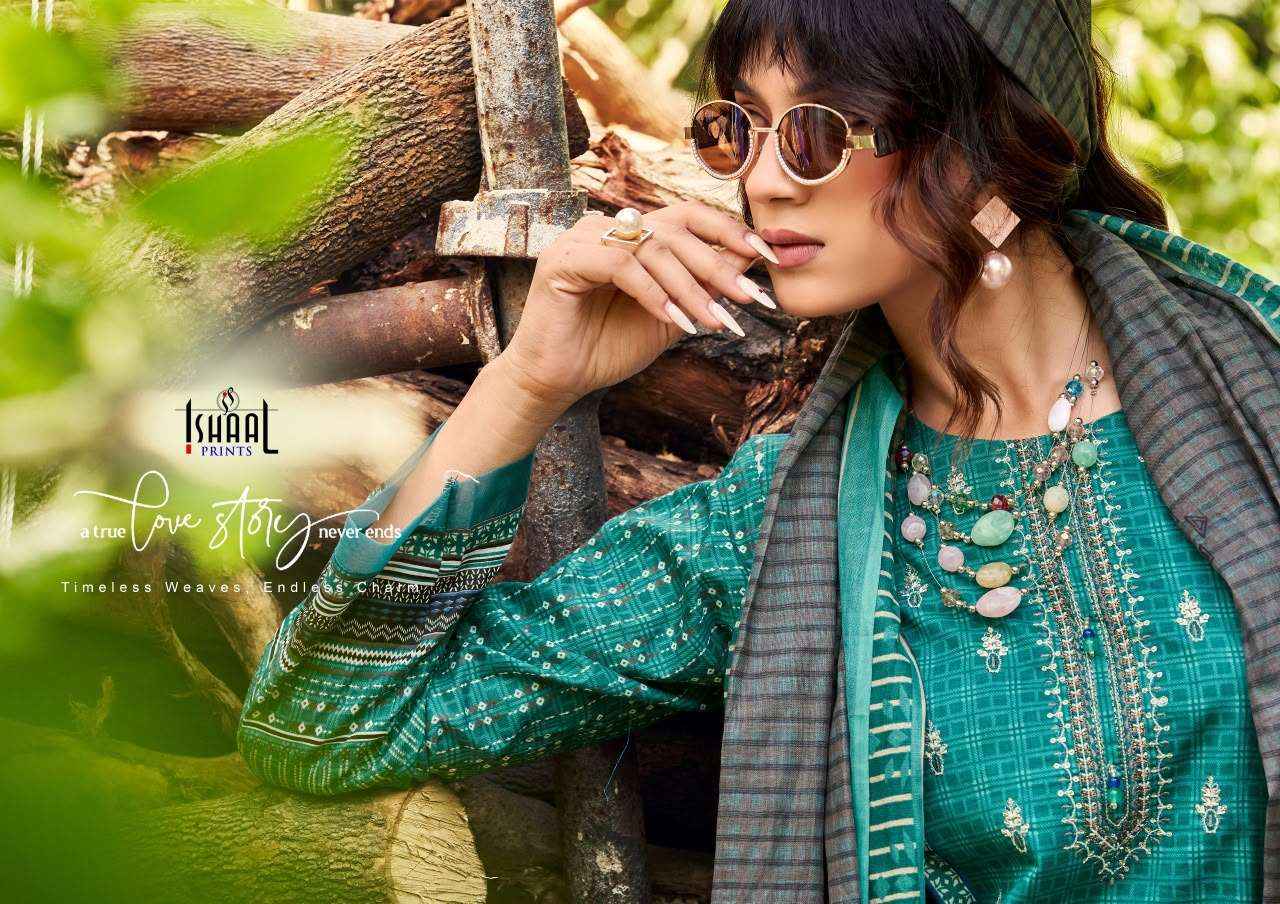 Ishaal Embroidered Vol 21 Lawn Cotton Dress Material Wholesale Price ( 10 pcs Catalogue )