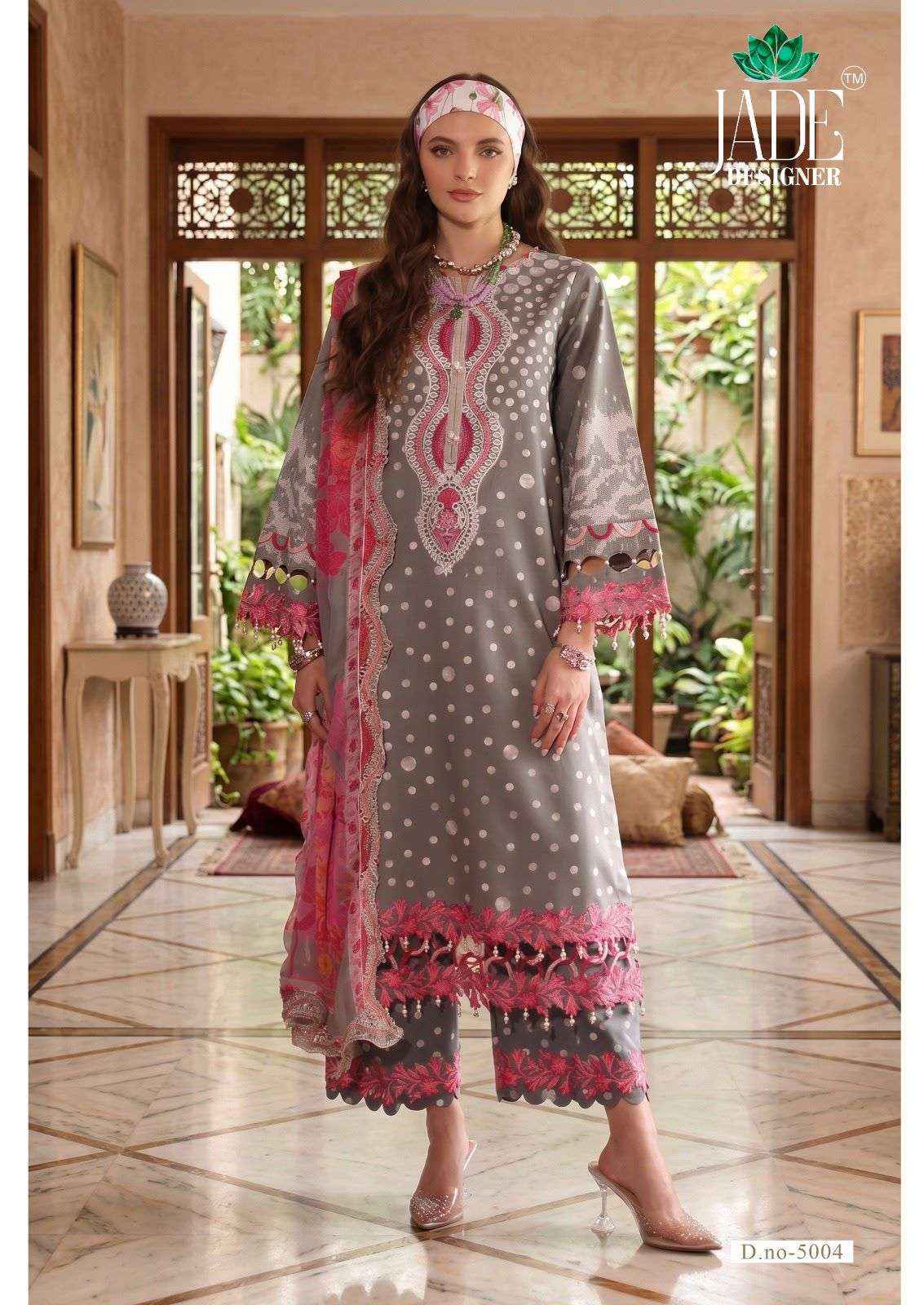JADE AYESHA ZARA VOL 5 LAWN COTTON DIGITAL PRINT SALWAR SUIT _ SURAT WHOLESALE TEXTELI MARKET PRICE ( 6 PCS CATALOG )