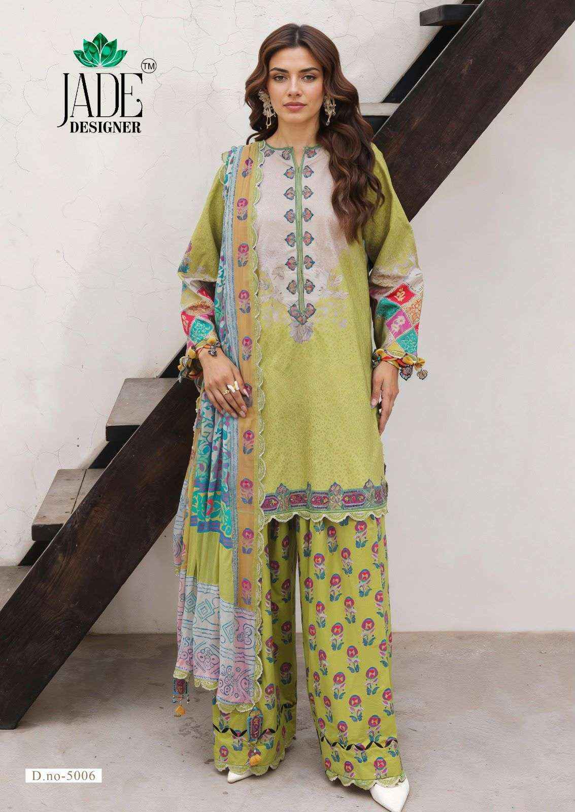 JADE AYESHA ZARA VOL 5 LAWN COTTON DIGITAL PRINT SALWAR SUIT _ SURAT WHOLESALE TEXTELI MARKET PRICE ( 6 PCS CATALOG )