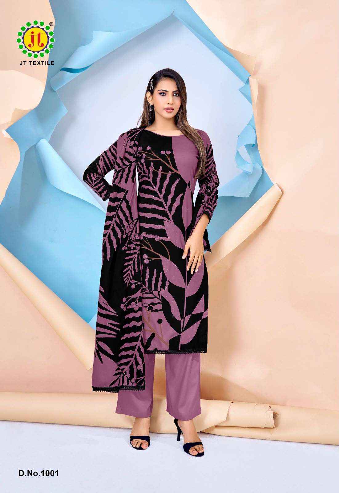 JT NIGAAR VOL 15 RAYON FANCY WORKS LADIES SALWAR SUIT _ SURAT WHOLESALE MARKET PRICE ( 5 PCS CATALOG )