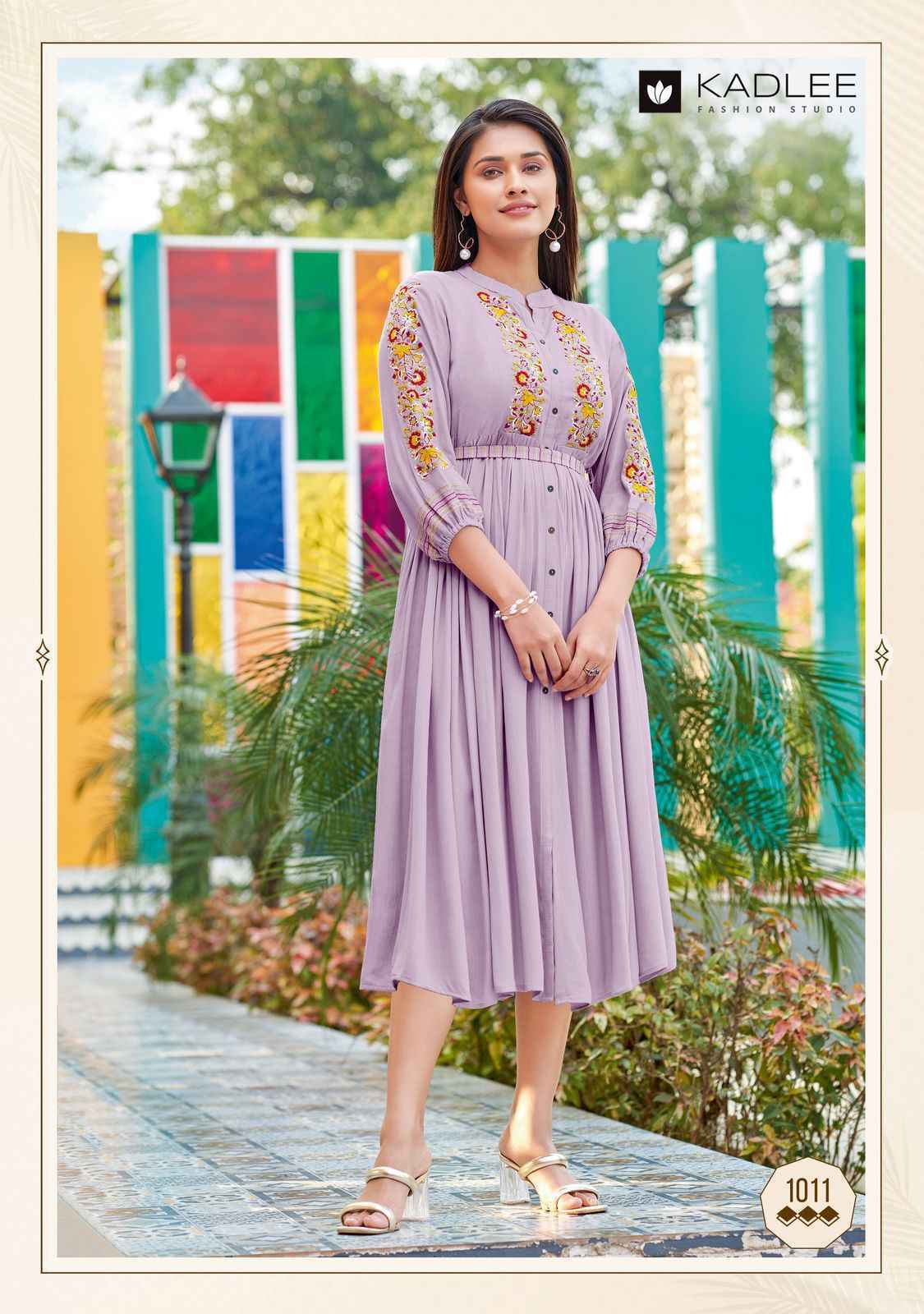 Kadlee Ashmin Vol 2 Wrinkle Rayon Long Kurti Collection _ Surat Wholesale Market Price ( 6 Pcs Catalog )