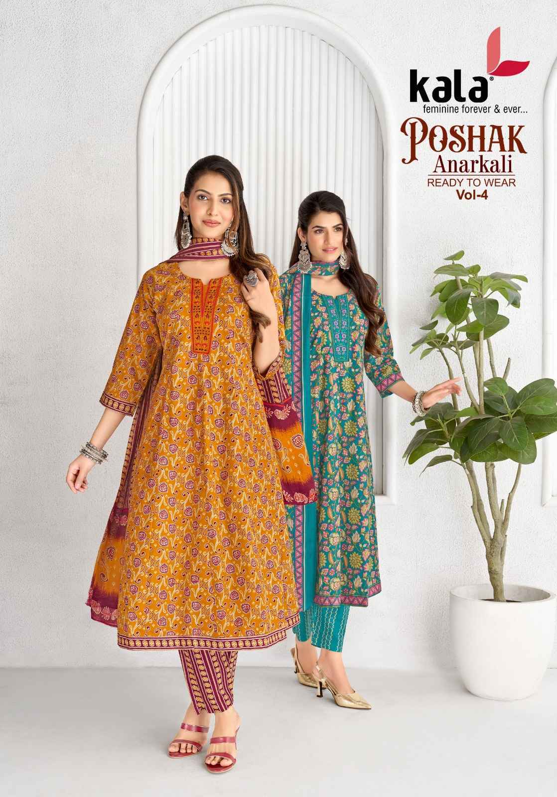 Kala Poshak Vol 5 Readymade Cotton Dress _ Surat Wholesale Texteli Price ( 8 Pcs Catalog )