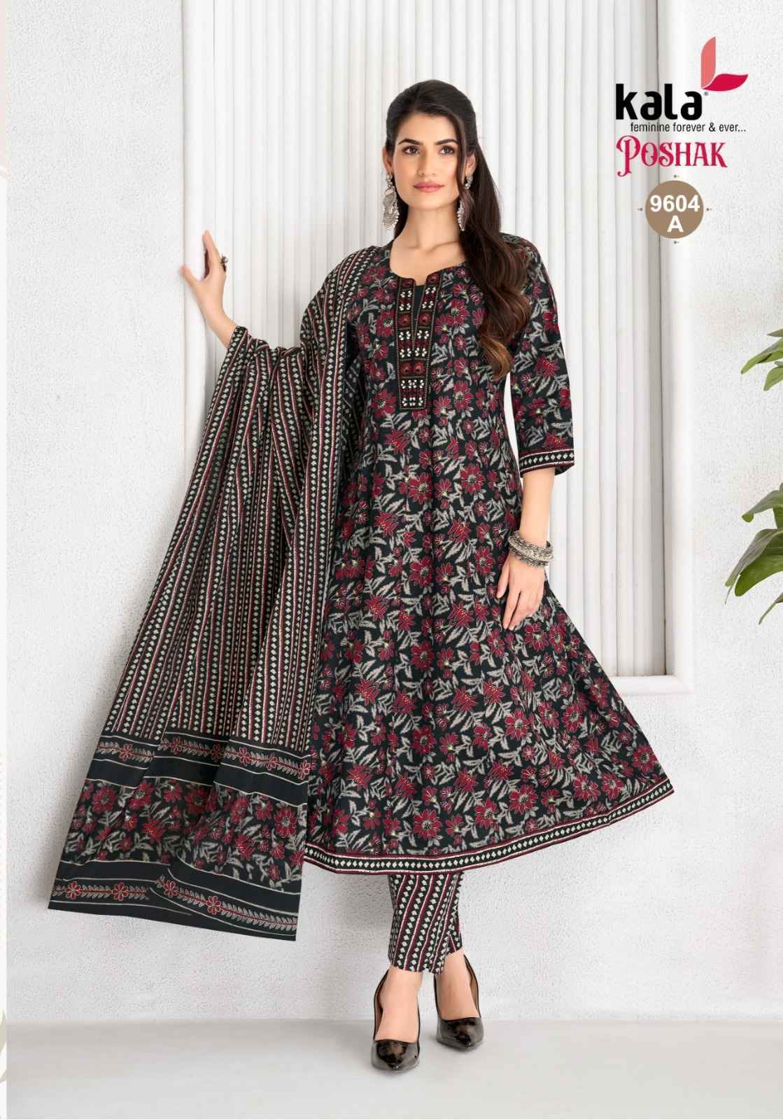 Kala Poshak Vol 5 Readymade Cotton Dress _ Surat Wholesale Texteli Price ( 8 Pcs Catalog )