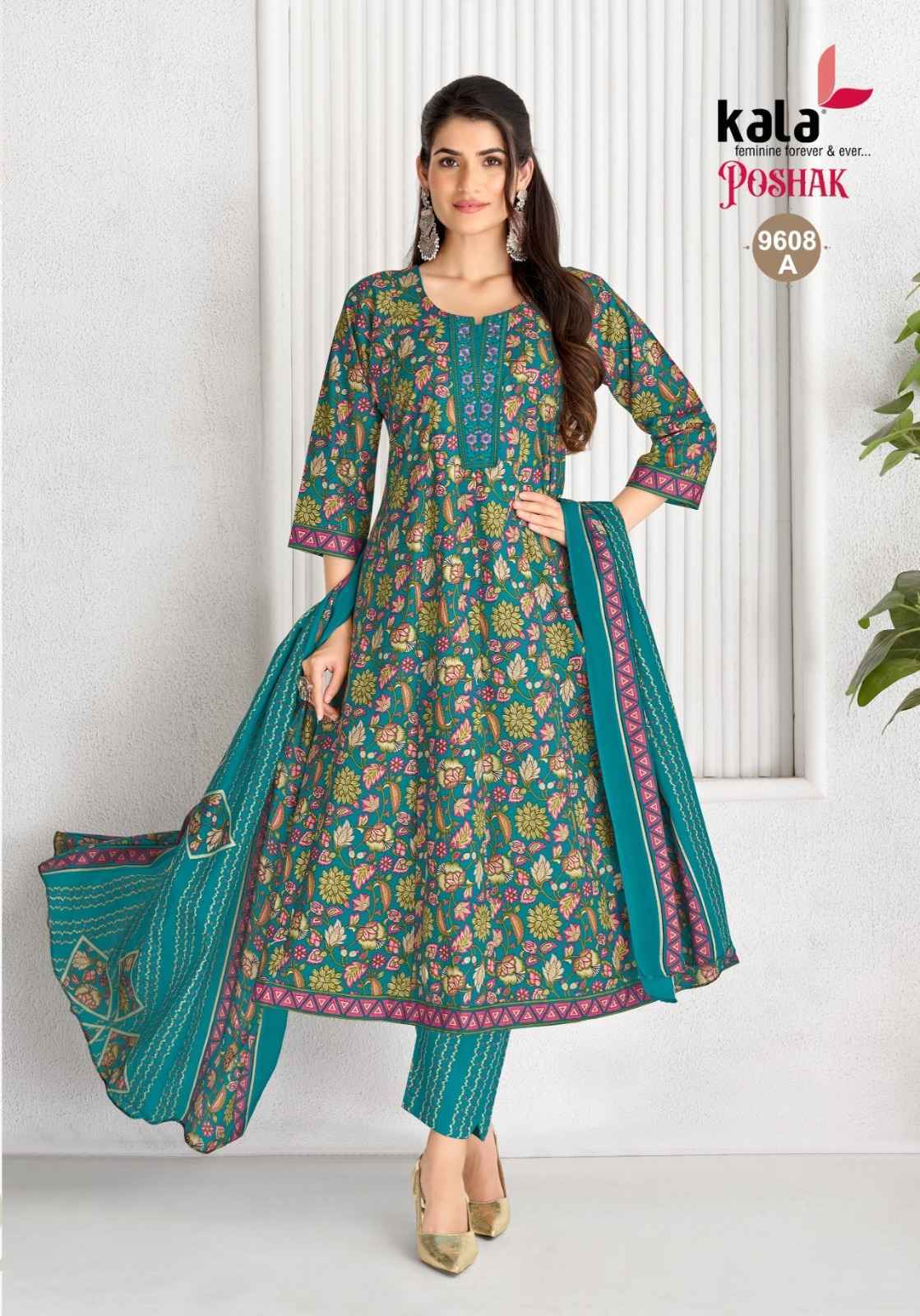 Kala Poshak Vol 5 Readymade Cotton Dress _ Surat Wholesale Texteli Price ( 8 Pcs Catalog )
