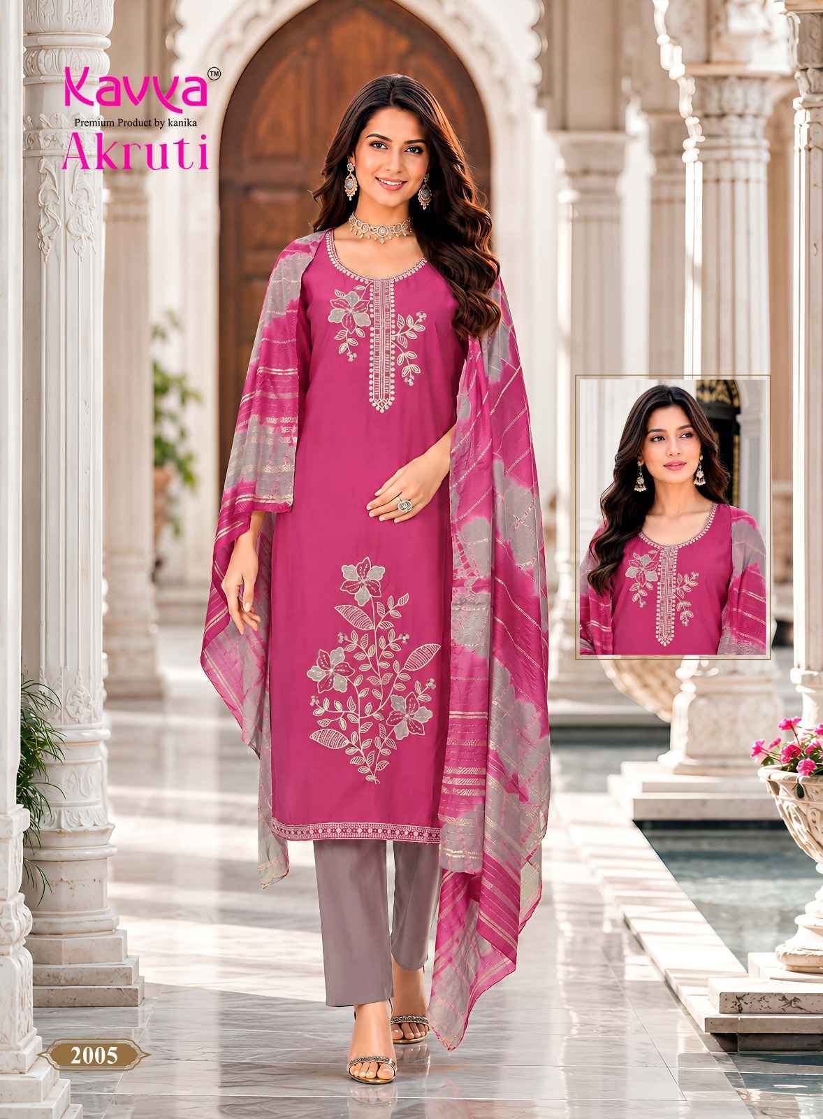 Kavya Akruti Vol 2 Roman Silk Kurti Wholesale Price ( 10 pcs Catalogue )