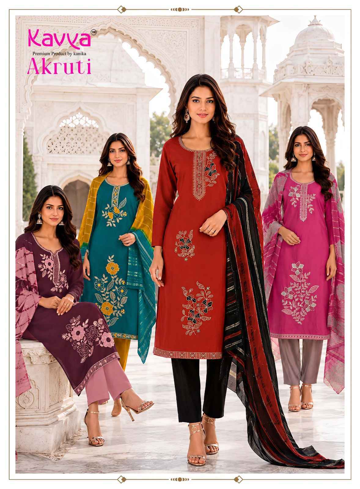 Kavya Akruti Vol 2 Roman Silk Kurti Wholesale Price ( 10 pcs Catalogue )