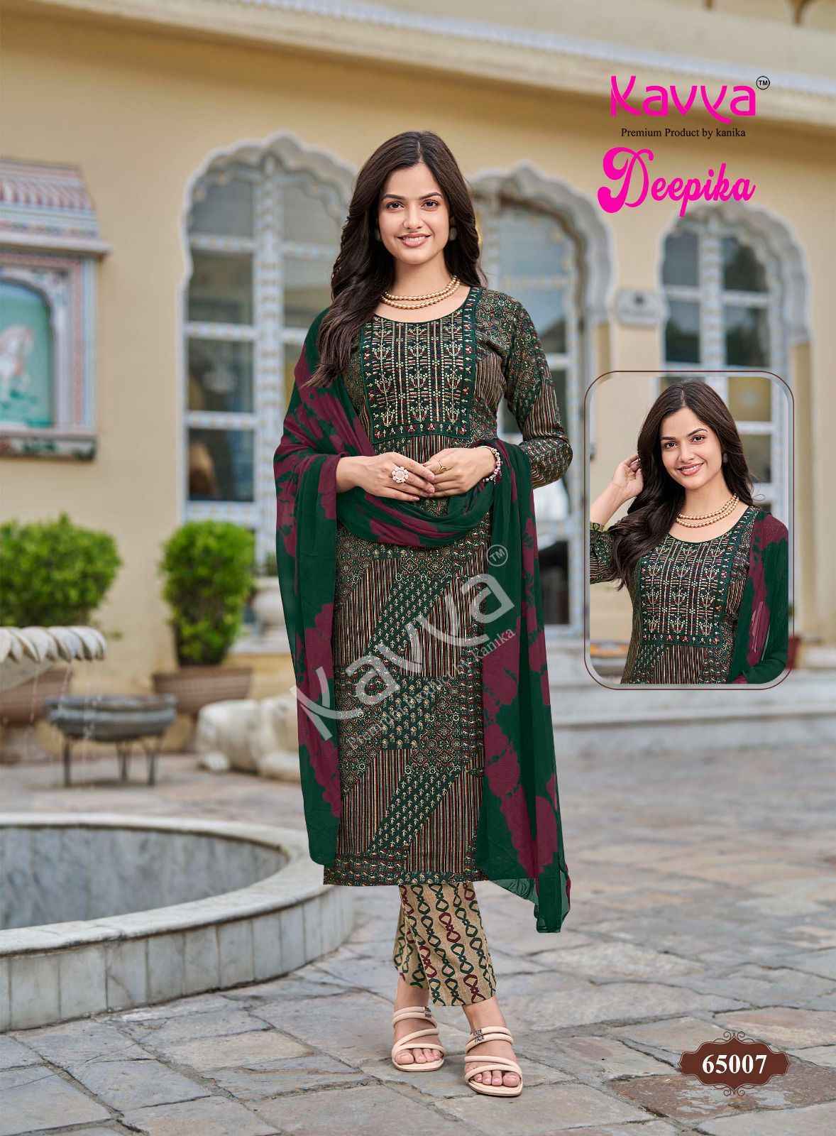 Kavya Deepika Vol 65 Capsule Kurti Combo Set _ Surat Wholesale Market Price ( 10 Pcs Catalog )