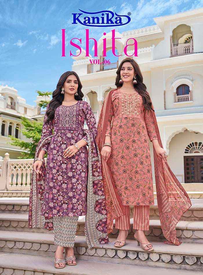 Kavya Kanika Ishita Vol 6 Cotton Kurti Combo Set _ Surat Wholesale Market Price ( 12 Pcs Catalog )