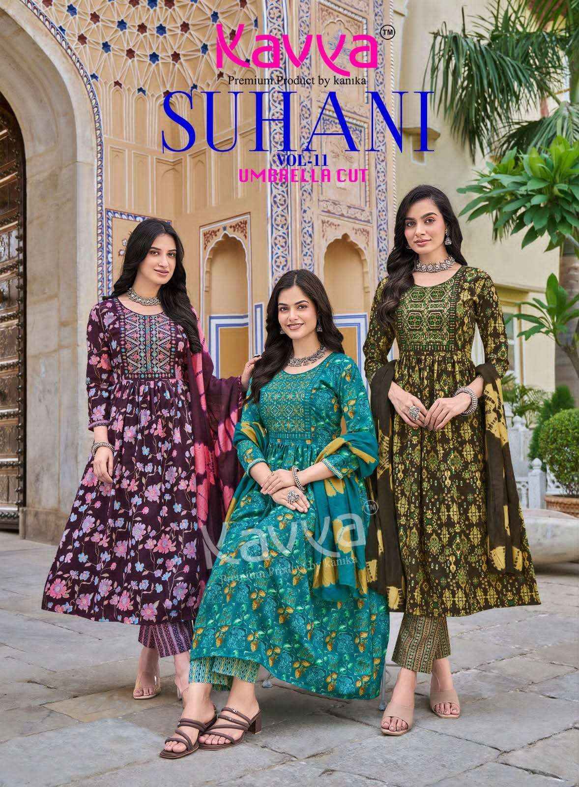 Kavya Suhani Vol 11 Readymade Suits Wholesale Price ( 10 Pcs Catalogue )