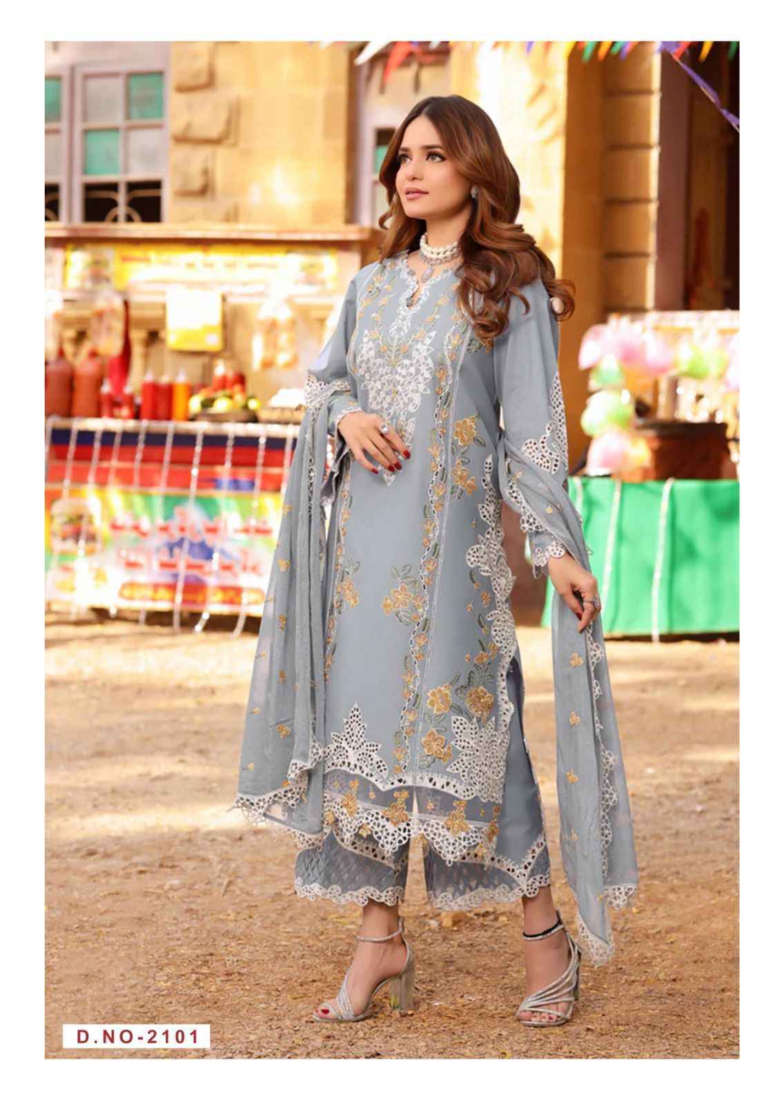 Keval Fab Ellija B Vol 21 Cotton Dress Material Wholesale Catalogue ( 6 pcs Catalogue )