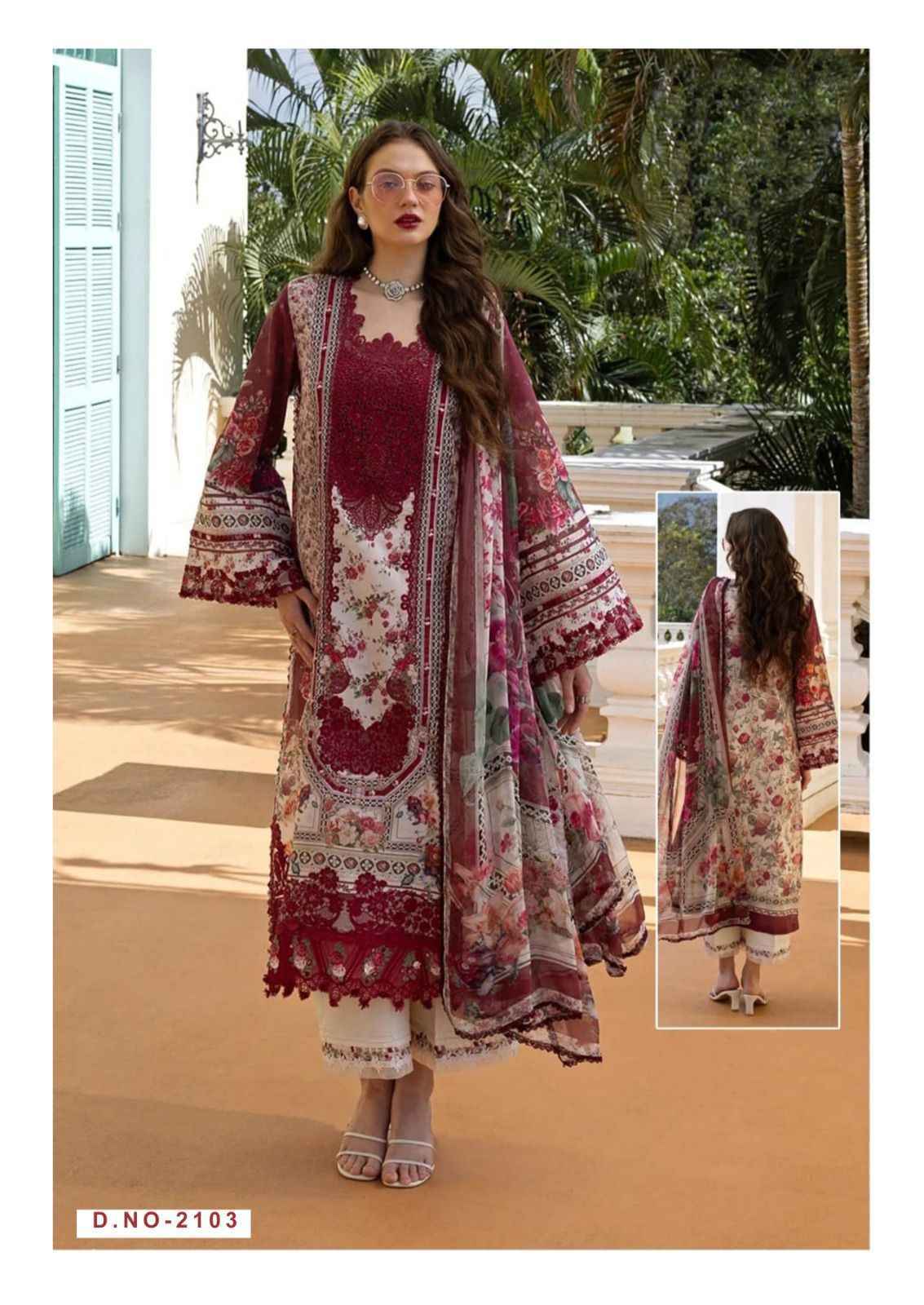 Keval Fab Ellija B Vol 21 Cotton Dress Material Wholesale Catalogue ( 6 pcs Catalogue )