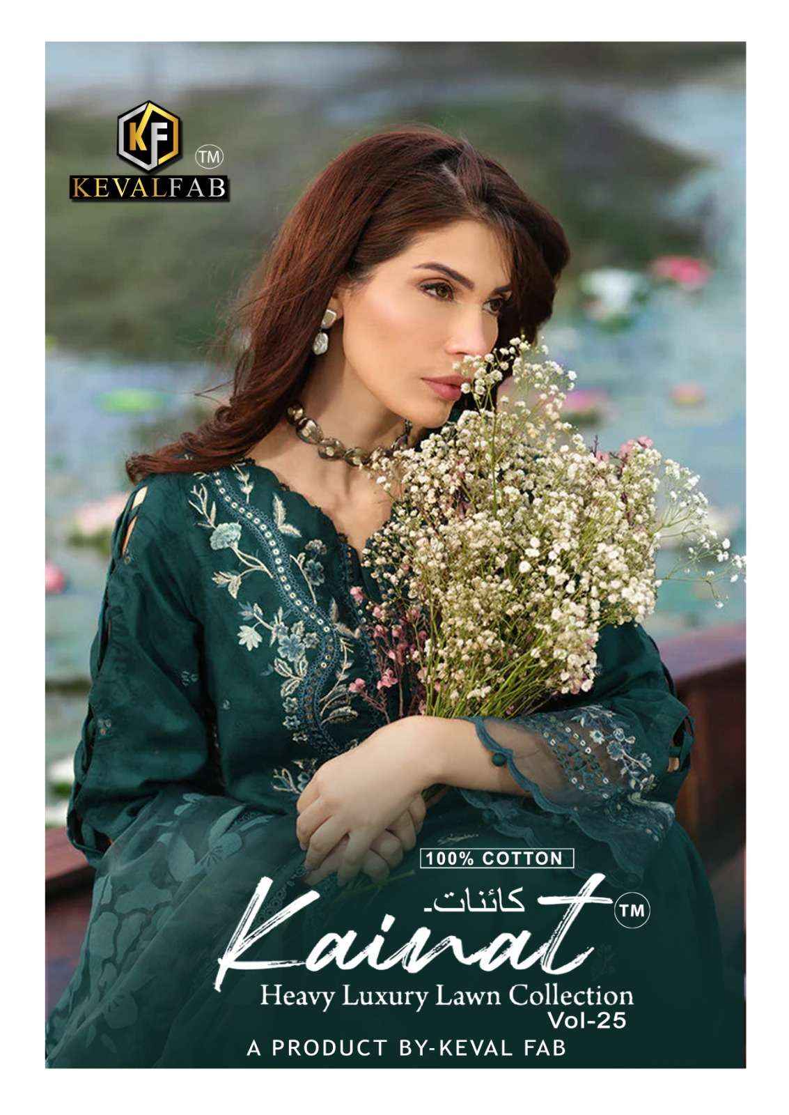Keval Fab Kainat Vol 25 Readymade Karachi Pakistani Suits Wholesale Price ( 6 Pcs Catalogue )
