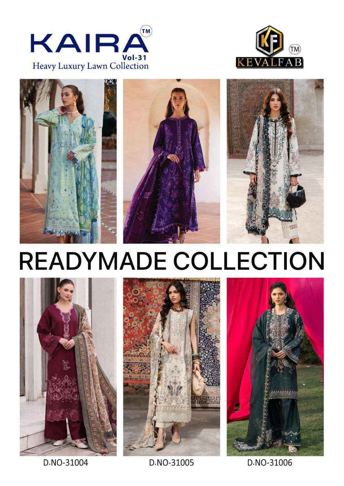 Keval Fab Kaira Vol 31 Readymade Lawn Cotton Dress _ Surat Wholesale Market Price ( 6 Pcs Catalog )