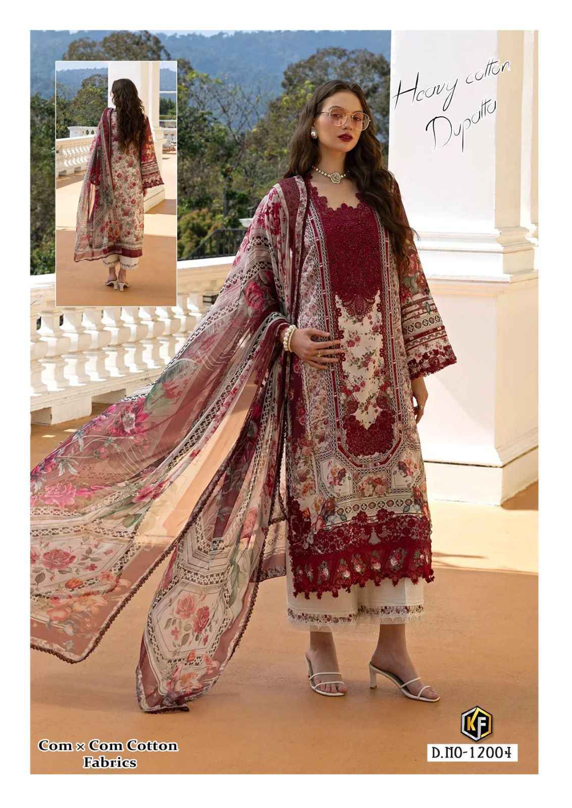 Keval Fab Soha Nazir Luxury Vol 12 Cotton Salwar Kameez _ Surat Wholesale Market Price ( 6 Pcs Catalog )