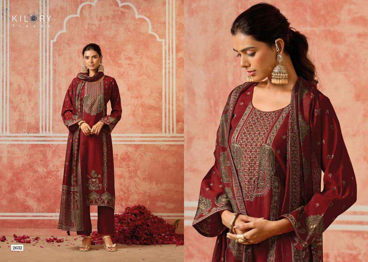 Kilory Dainaa Pure Muslin Fancy Ladies Salwar Kameez _ Surat Wholesale Market Price ( 6 Pcs Catalog )