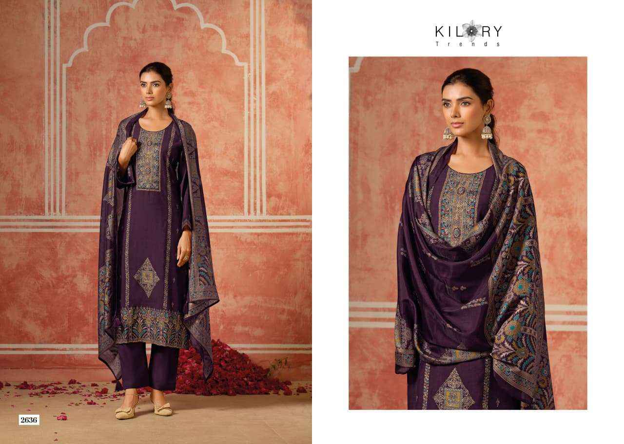 Kilory Dainaa Pure Muslin Fancy Ladies Salwar Kameez _ Surat Wholesale Market Price ( 6 Pcs Catalog )