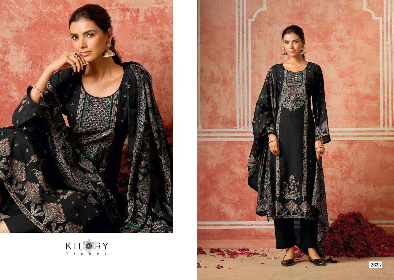 Kilory Dainaa Pure Muslin Fancy Ladies Salwar Kameez _ Surat Wholesale Market Price ( 6 Pcs Catalog )