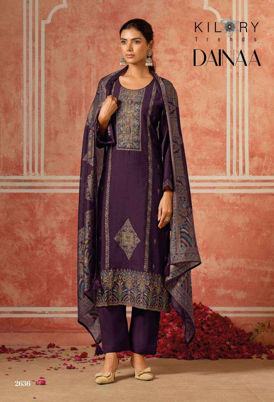 KILORY TRENDS DAINAA MUSLIN WHOLESALE LADIES DRESS MATERIAL ( 6 PCS CATALOGUE )
