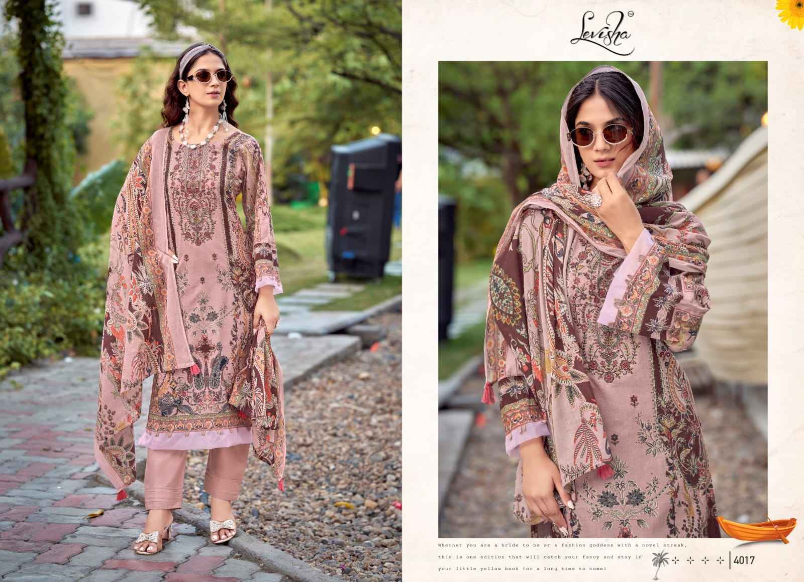 Levisha Muskan Vol 4 Cotton Salwar Kameez  _ Surat Wholesale Market Rate ( 8 Pcs Catalog ) 