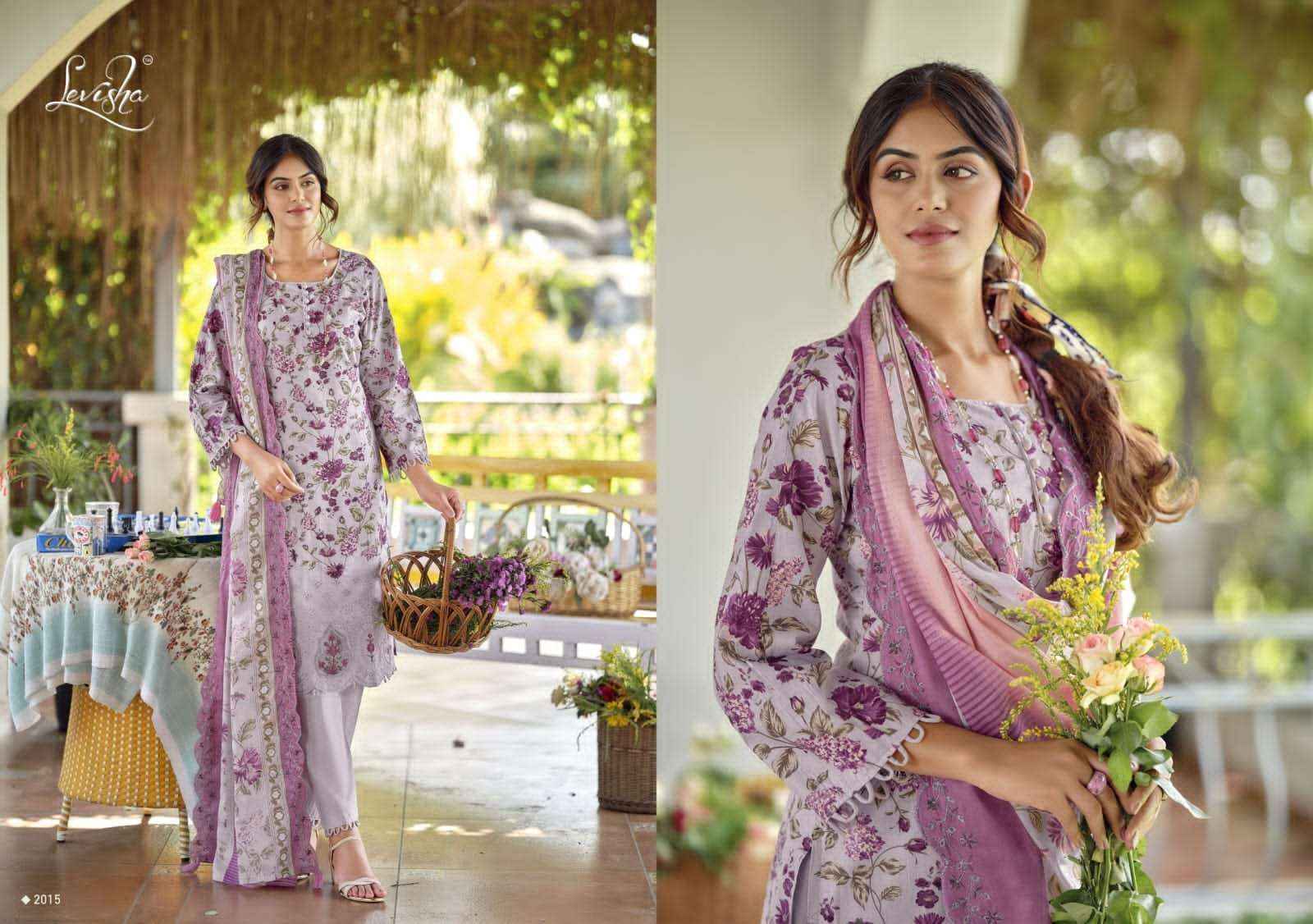Levisha Nawazish Vol 2 Pakistani Lawn Cotton Suits Wholesale Price ( 6 Pcs Catalogue )
