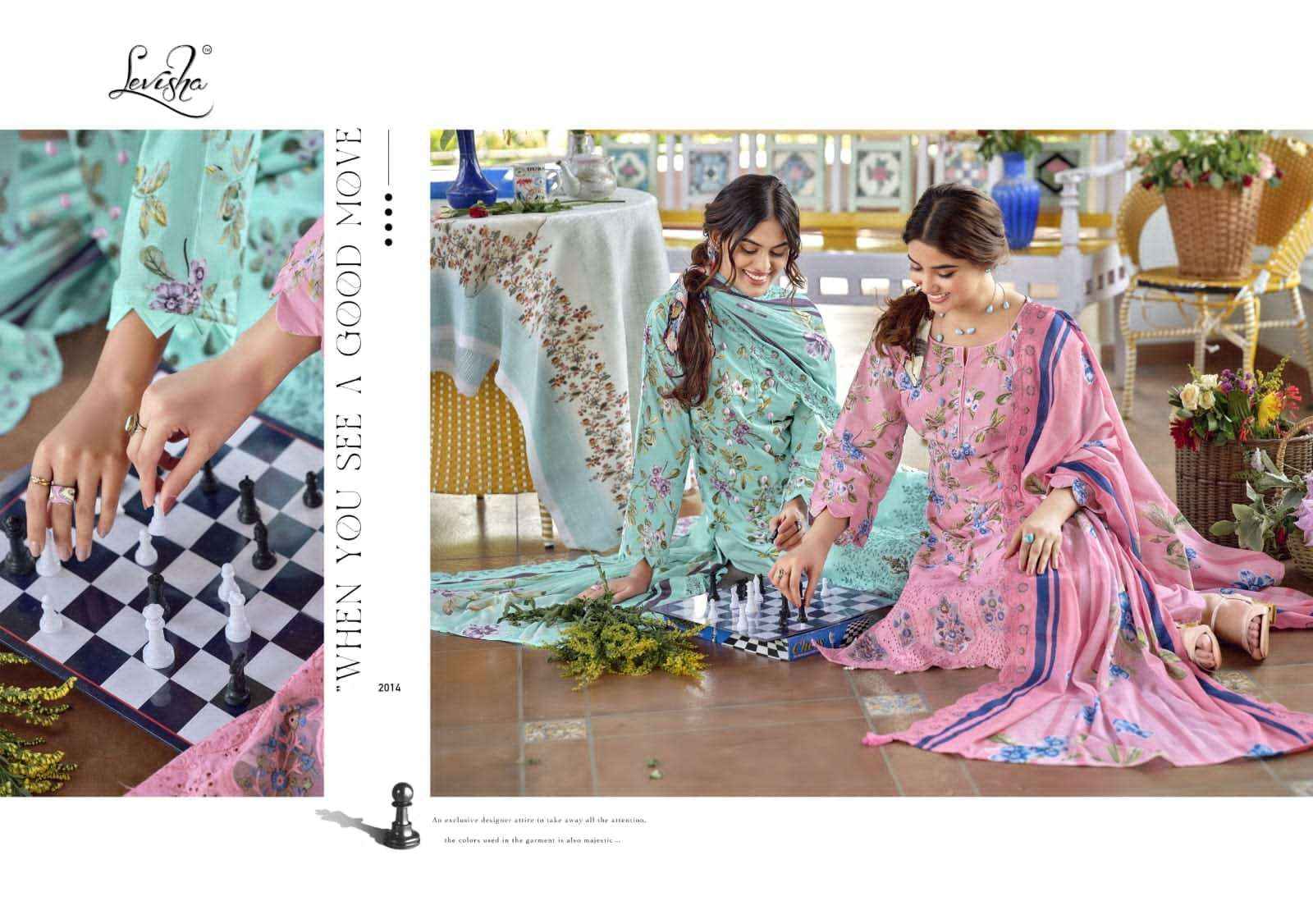 Levisha Nawazish Vol 2 Pakistani Lawn Cotton Suits Wholesale Price ( 6 Pcs Catalogue )