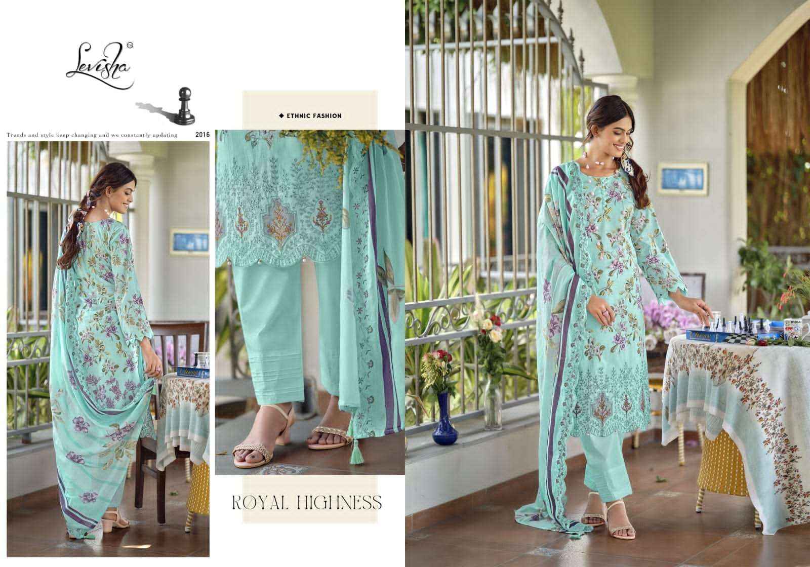 Levisha Nawazish Vol 2 Pakistani Lawn Cotton Suits Wholesale Price ( 6 Pcs Catalogue )